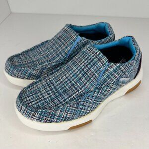 Orthocomfoot Womens ZGBX02G Blue Orthopedic Casual Deck Size 36 Slip-On Shoes